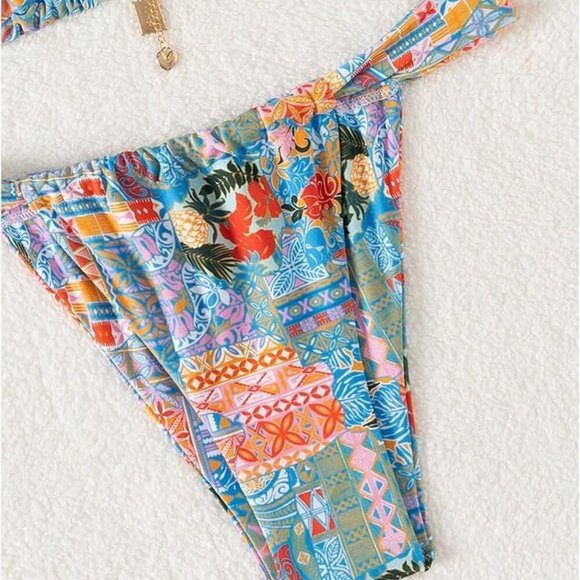 Women's 2 Piece Floral Tropical - Picture 3 of 8
